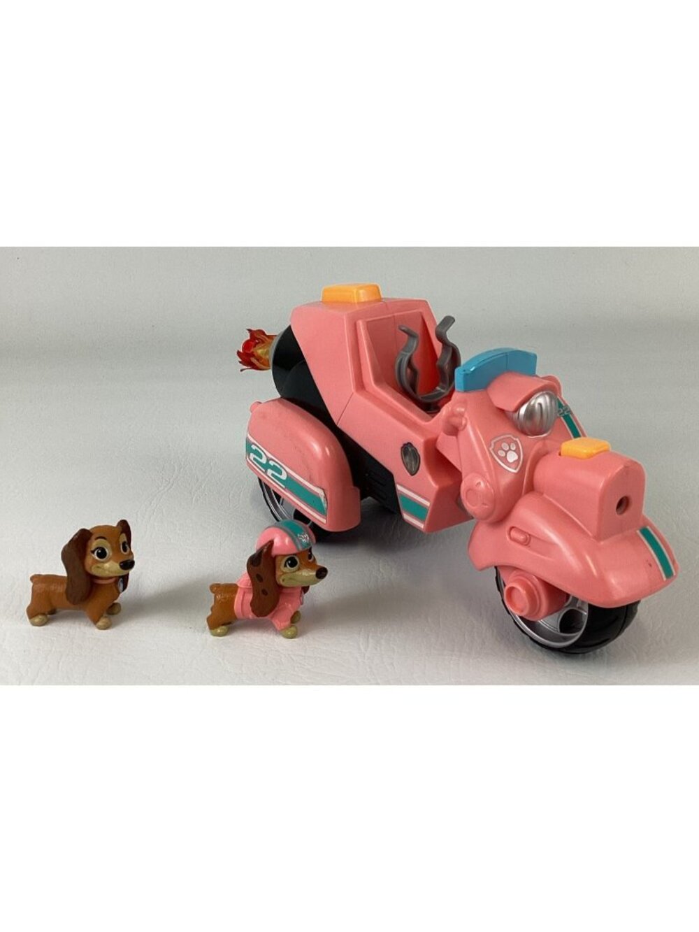 Paw Patrol the Movie Rescue Pups Liberty Dachshund Figures Lot Motorcycle Bundle
